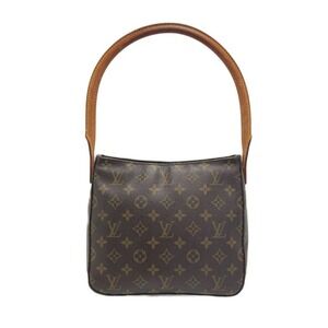 Louis Vuitton Monogram Looping Shoulder Bag Brown Leather